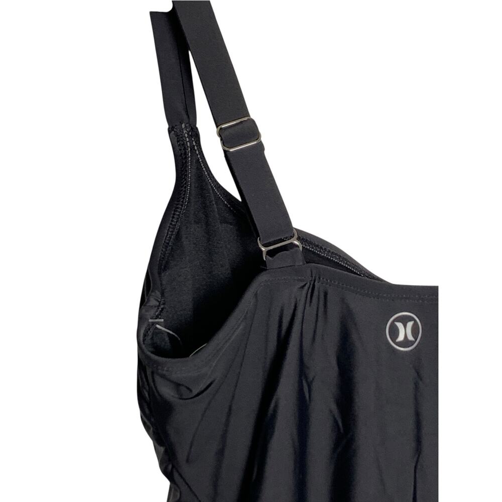 Hurley Women’s One Piece Swimsuit XL Black UPF 50+ Adjustable Straps NWT - Picture 6 of 14